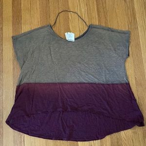 Free people oversized tee size xs NWT